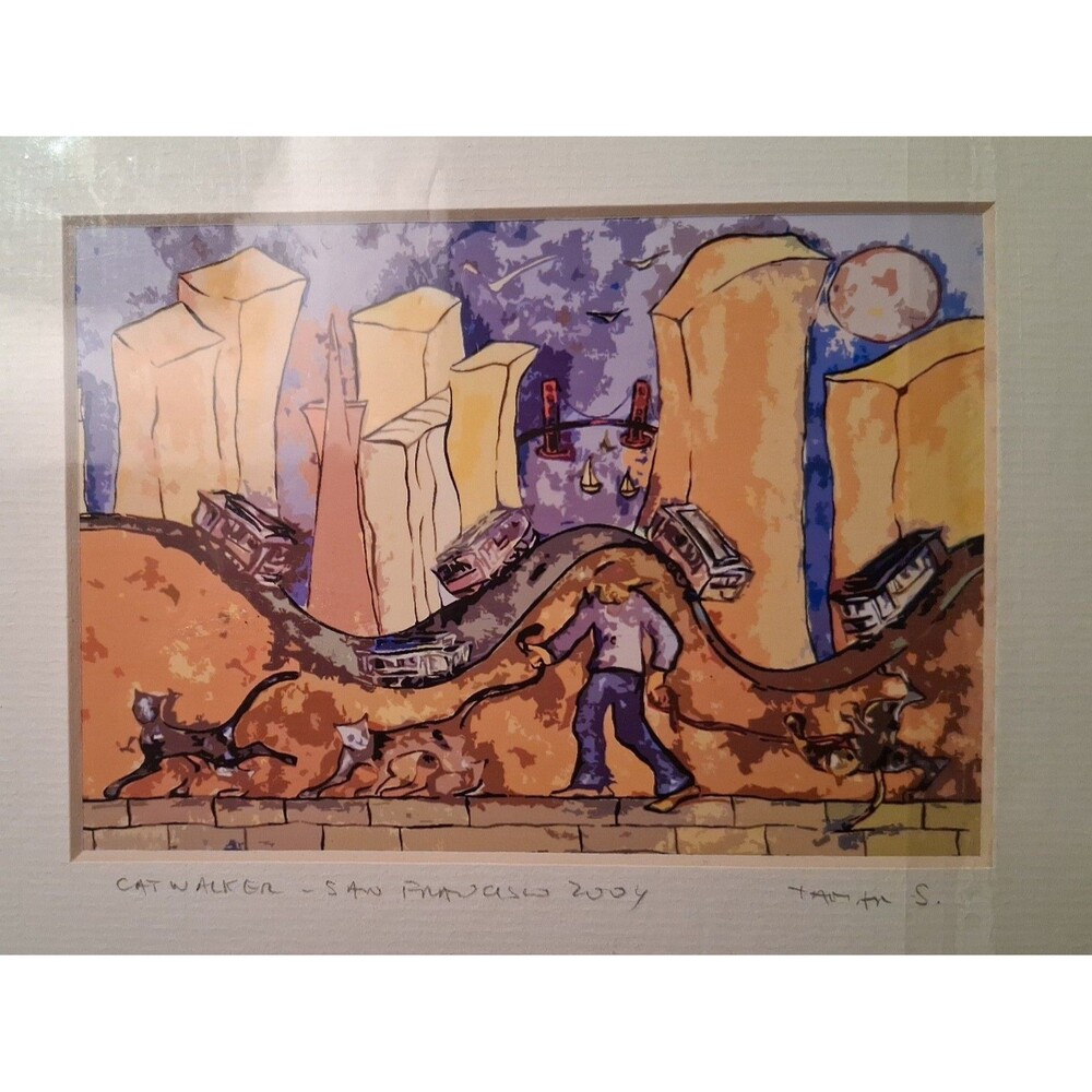 Vintage 04 Catwalker San Francisco Way Signed Tanmar S. Print 5x7